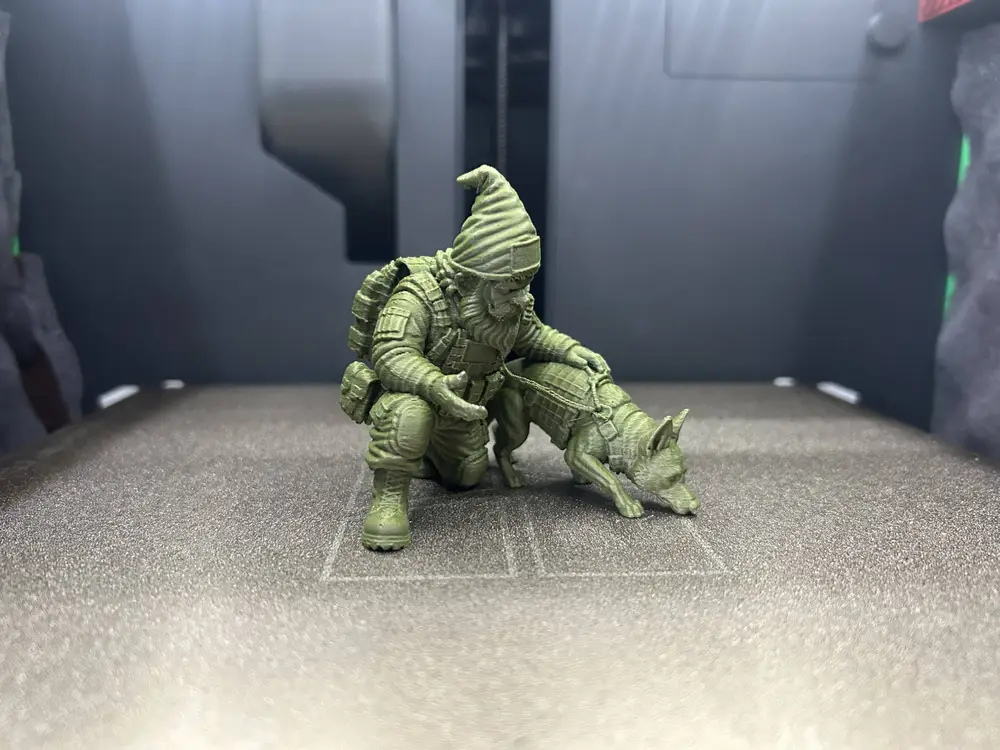 Tactical K9 Handler Gnome