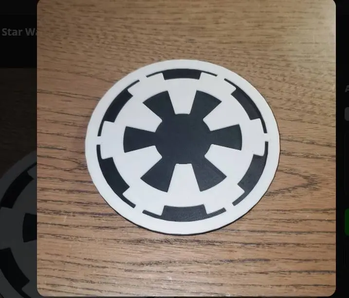 Posavasos del Imperio de Star Wars de dos tonos