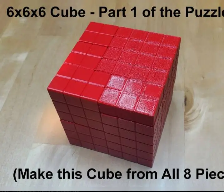 Puzzle de Disección del Cubo 6x6 de Platón