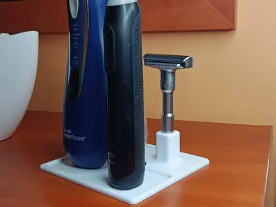 Bathroom Tray Organizer & Razor Holder