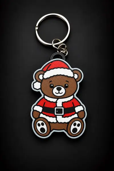 Portachiavi Orsetto Babbo Natale
