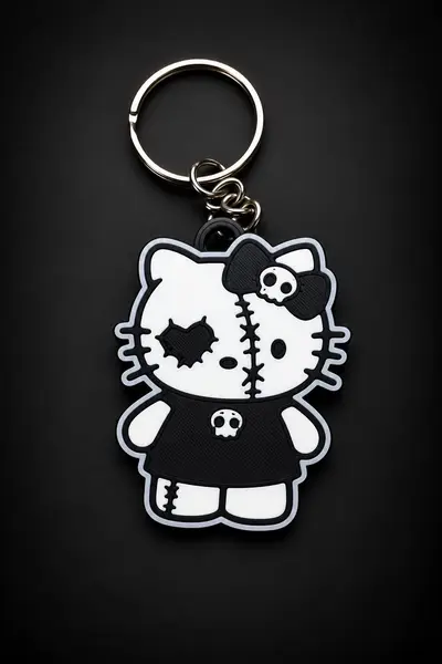 Portachiavi Gothic Hello Kitty