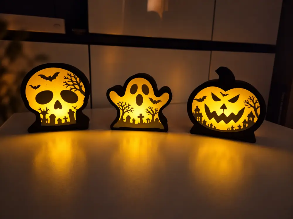 Halloween Tea Light - Skull, Ghost, Jack-o-Lantern