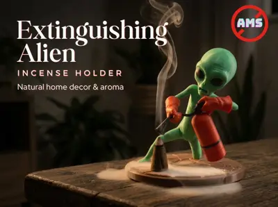 Alien putting out a fire – alien hatch