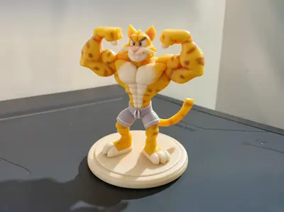 Bodybuilder Cat | ACE Pro & Single Colour