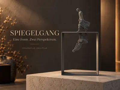 Spiegelgang – Skulptur mit Gegenbild