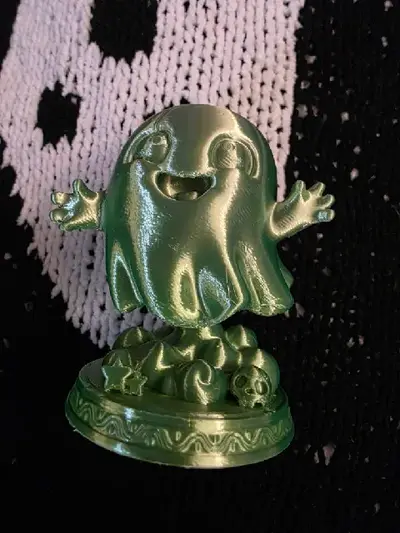 Spooky Cute Ghost Miniature  Halloween Desktop Deco
