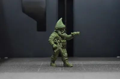 Tactical Gnome Scout with Flashlight