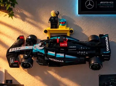 Lego Speed Champion F1 wall display