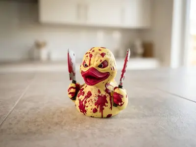 Halloween Madness Duck, Butcher Duck, Serial Killer Duck, Cruise Car Duck