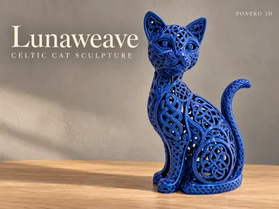 Celtic Cat Sculpture – Lunaweave
