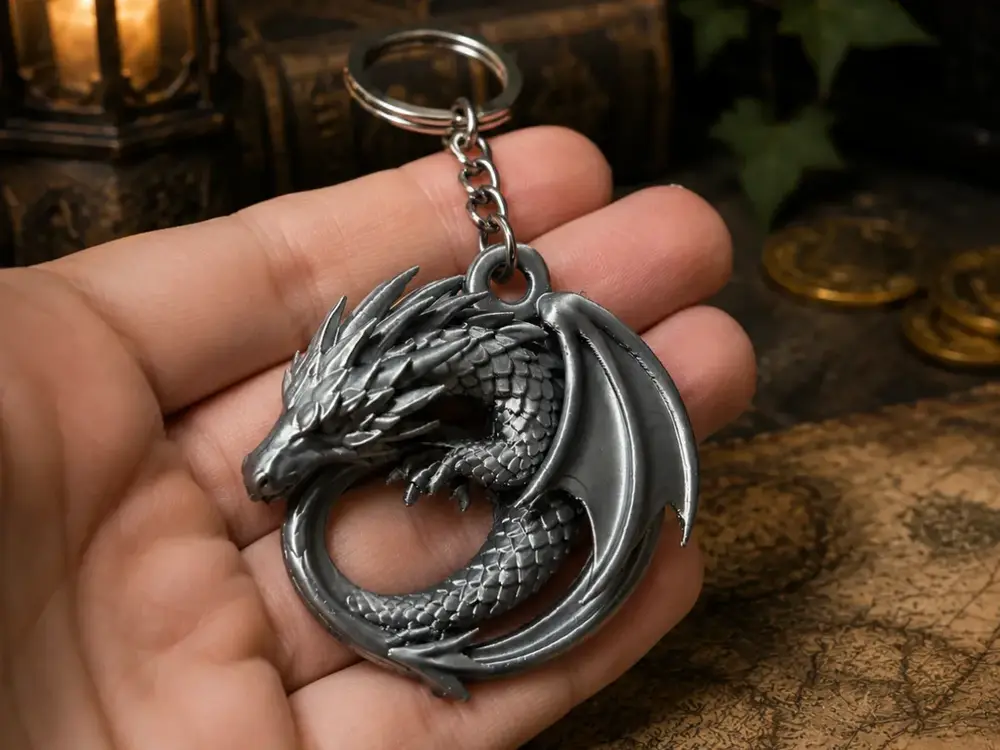 Dragon Keychain-Fantasy Dragon Pendant