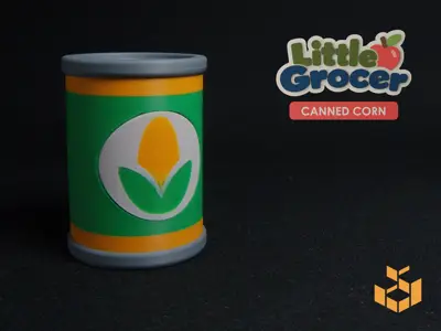 Little Grocer | Canned Corn | Playset Expansion