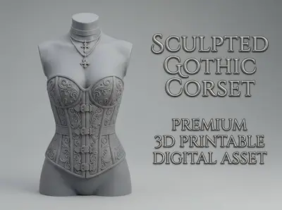 Sculpted Gothic Corset