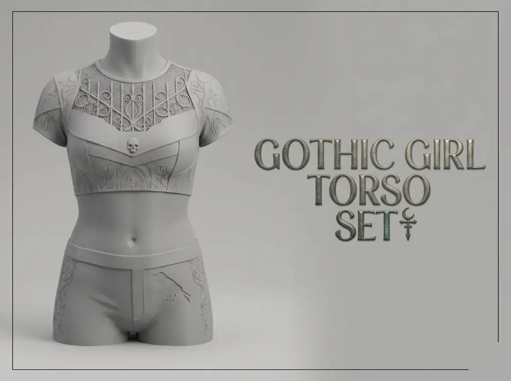 Gothic Girl Torso