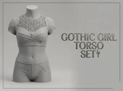 Gothic Girl Torso