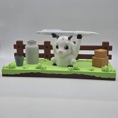 Back to school SIGN HOLDER and PEN Holder Goat