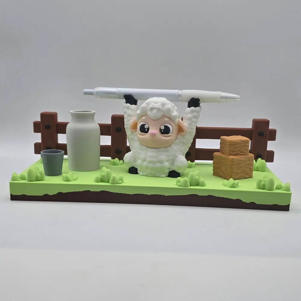 Back to school SIGN HOLDER and PEN Holder Sheep