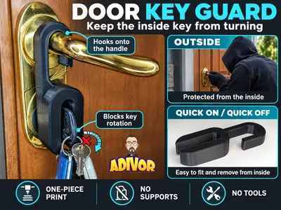 Anti-Theft Key Protector - Door Lock Security