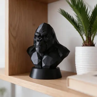 King Kong - Low Poly Bust of Kong