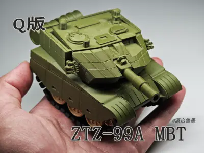 Q版 ZTZ-99A主战坦克 炮塔履带可动