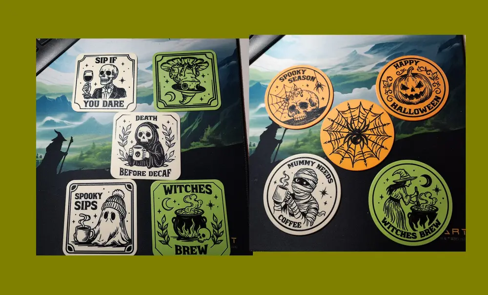 The Handy Halloween Coasters