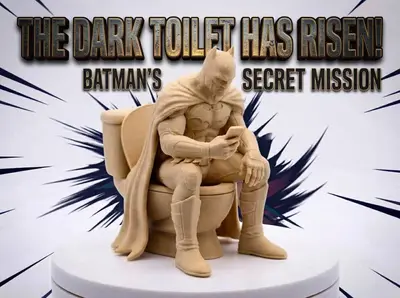 Batman on the Loo: Even Heroes Need a Break!