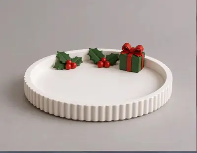 Bandeja de Navidad | Decoración festiva de vacaciones