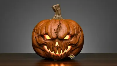 BOO Halloween Pumpkin 2 models