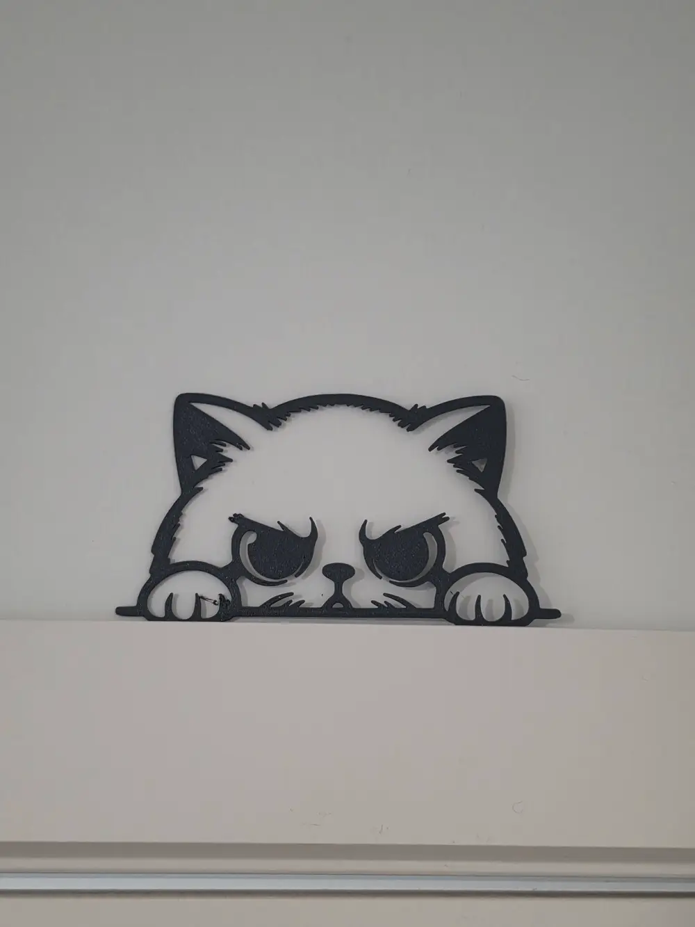 😾 The "Purr-fectly Judgy" Door Topper