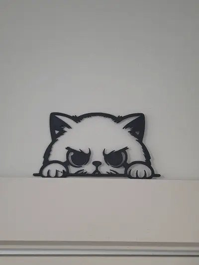 😾 The "Purr-fectly Judgy" Door Topper