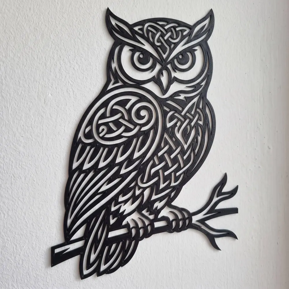 Celtic Owl - wall art
