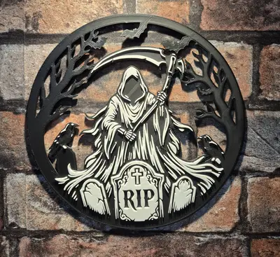 Halloween reaper - Door - Wall art