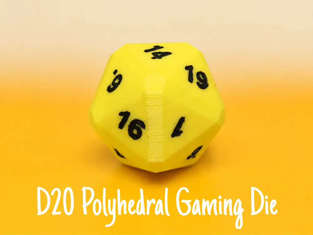 D20 Polyhedral Gaming Die