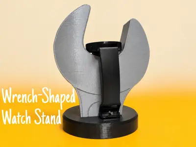 Wrench-Shaped Watch Stand