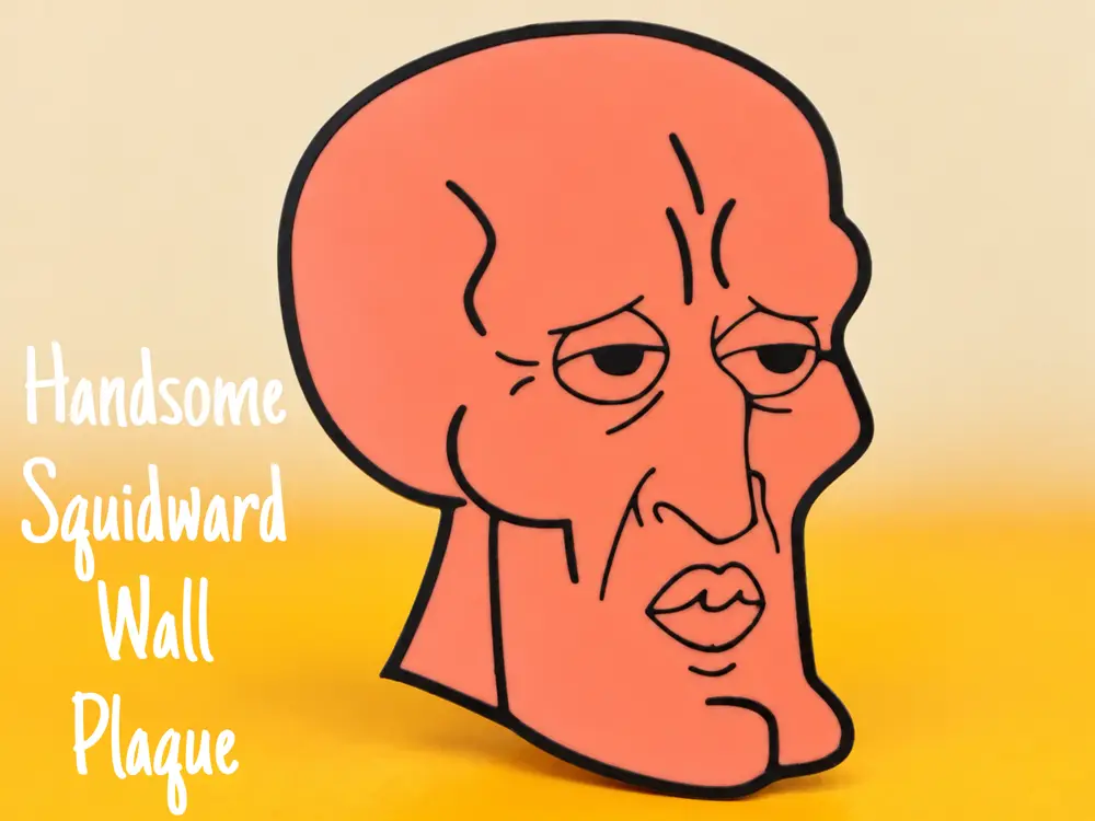 Handsome Squidward Wall Plaque