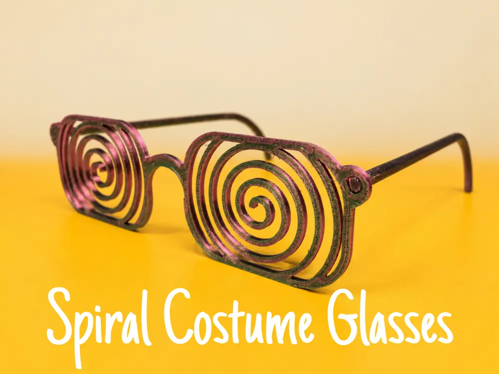 Spiral Costume Glasses