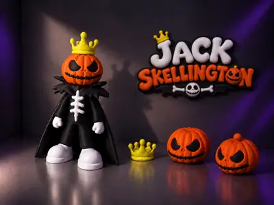 Jack Skellington Pumpkin King - Halloween Toy