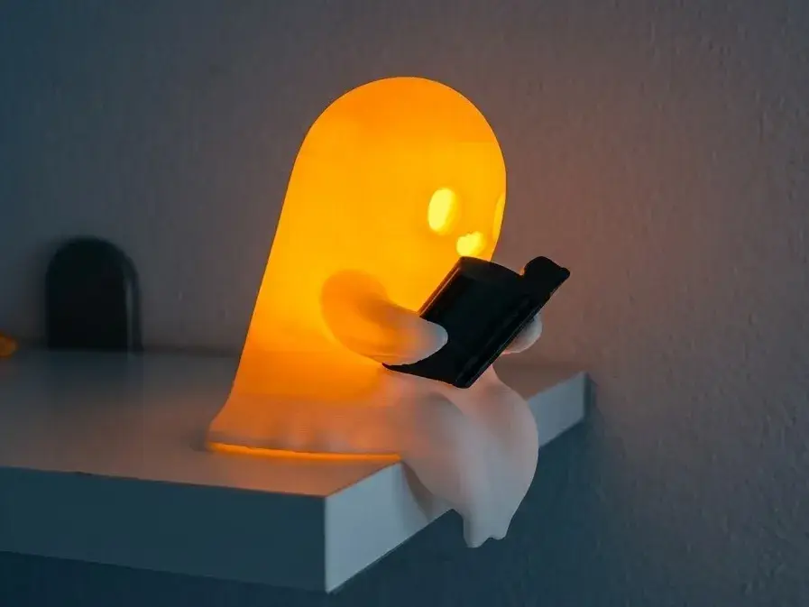 Sitting Reading Ghost for LED Tea Light (No ACE)