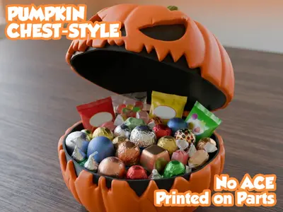 Pumpkin Candy Container - Halloween - No ACE