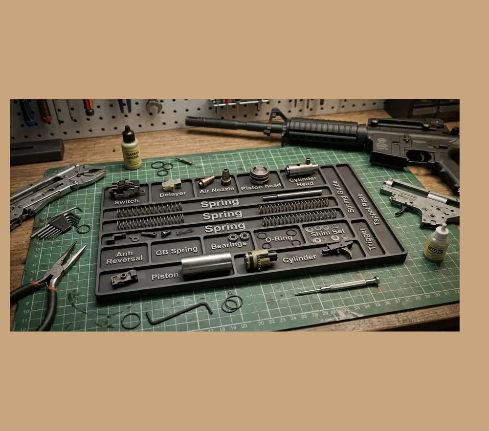 Gearbox parts tray for airsoft TOOLS VASSOIO ASG
