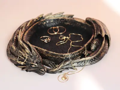 Fantasy Dragon Tray / Jewelry Holder