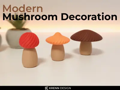 Modern Mushroom Decoration