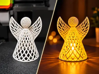 Voronoi Angel – Decorative Figure & Lamp