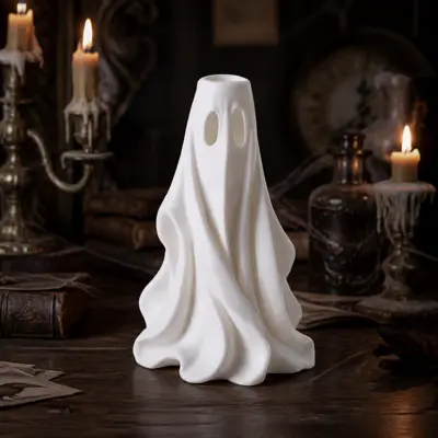 Cute Ghost Flower Vase – Spooky Halloween Decor