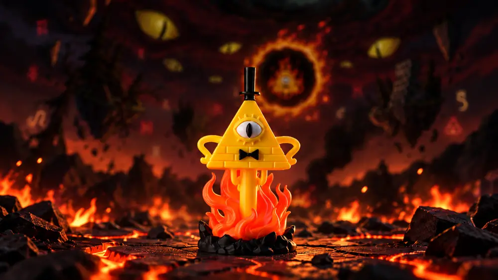 Bill Cipher Gravity Falls – Mystery Figurine
