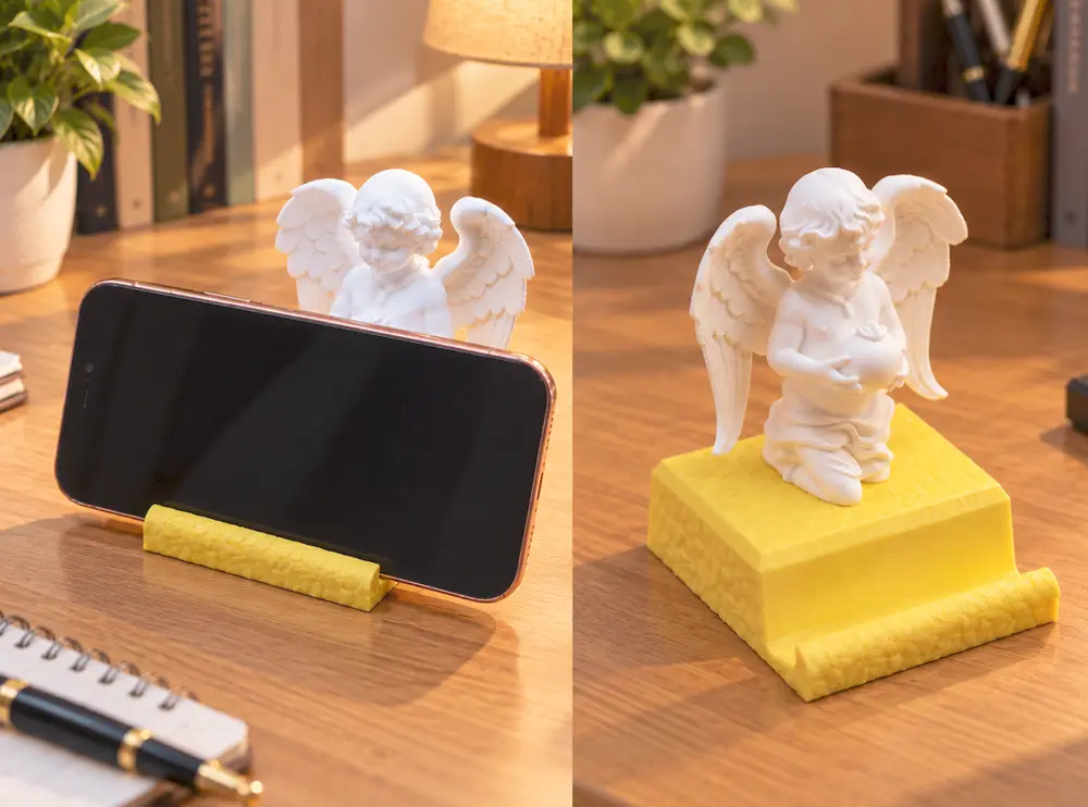 Angel Phone Stand – 3D Printable Sculpture
