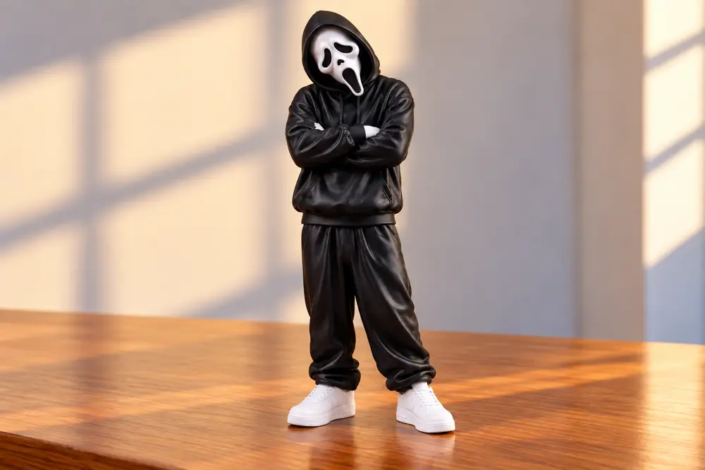 Halloween Ghostface Streetwear Crossed Arms Figure