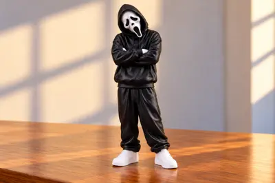 Halloween Ghostface Streetwear Crossed Arms Figure
