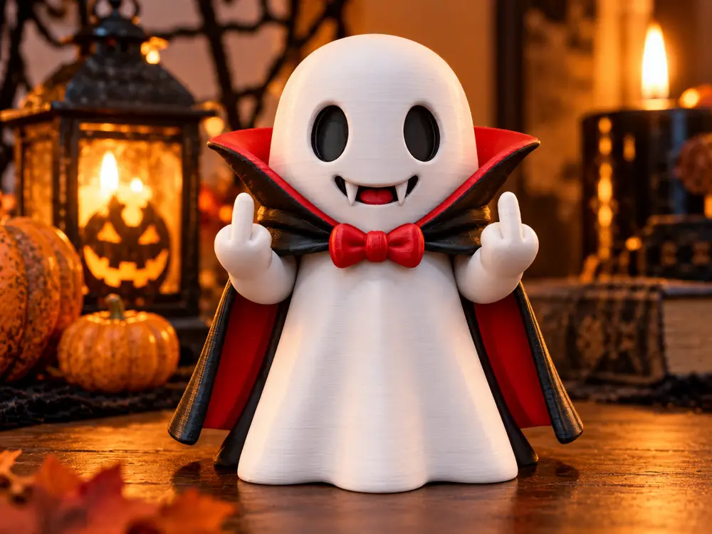 Grumpy Ghost Vampire – Too Spooky to Care!